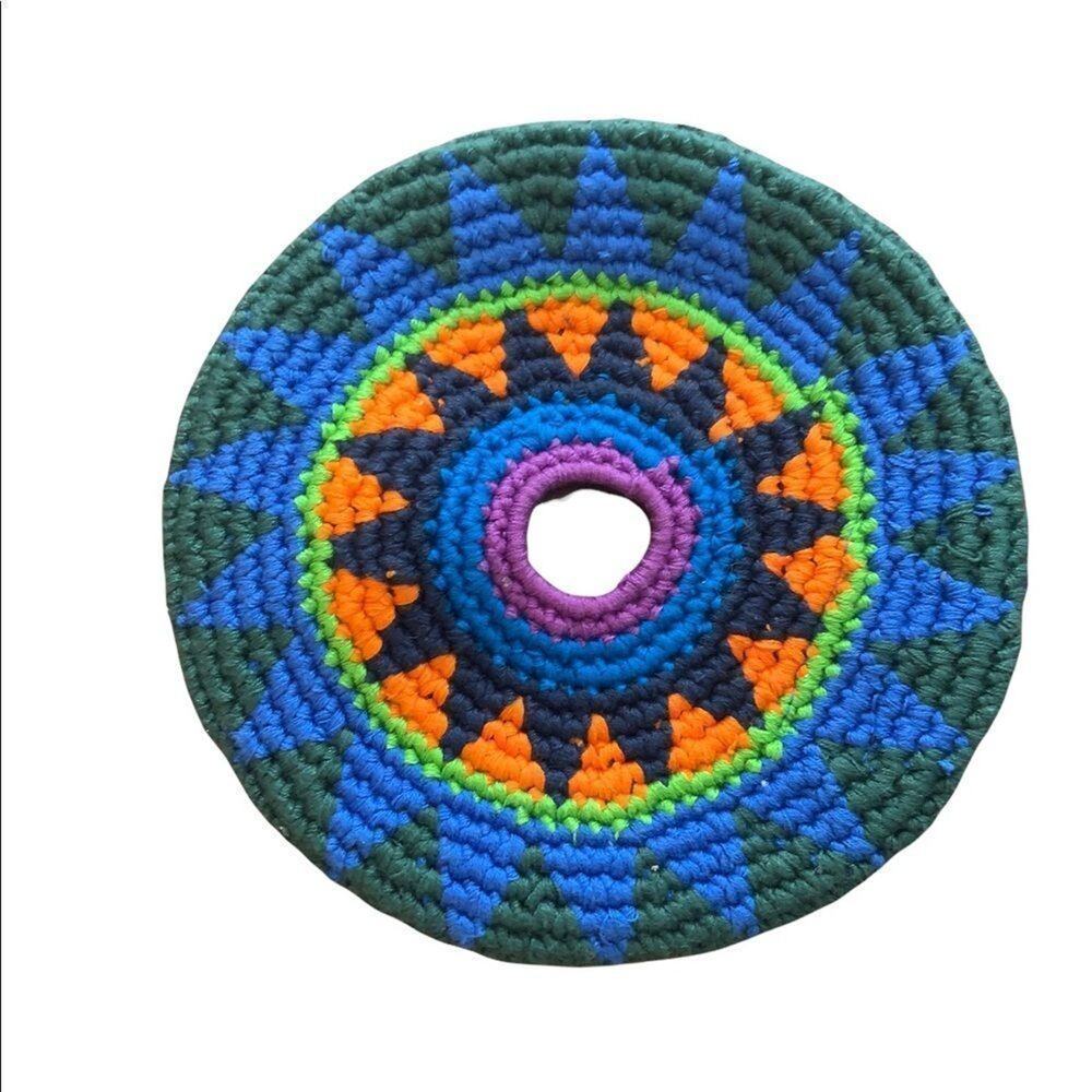 Pocket disk pocket flexible cloth frisbee made in Guatemala fair trade bright!